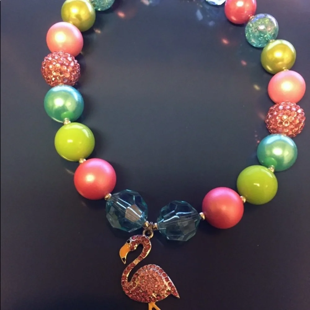 Chunky beads girls necklace